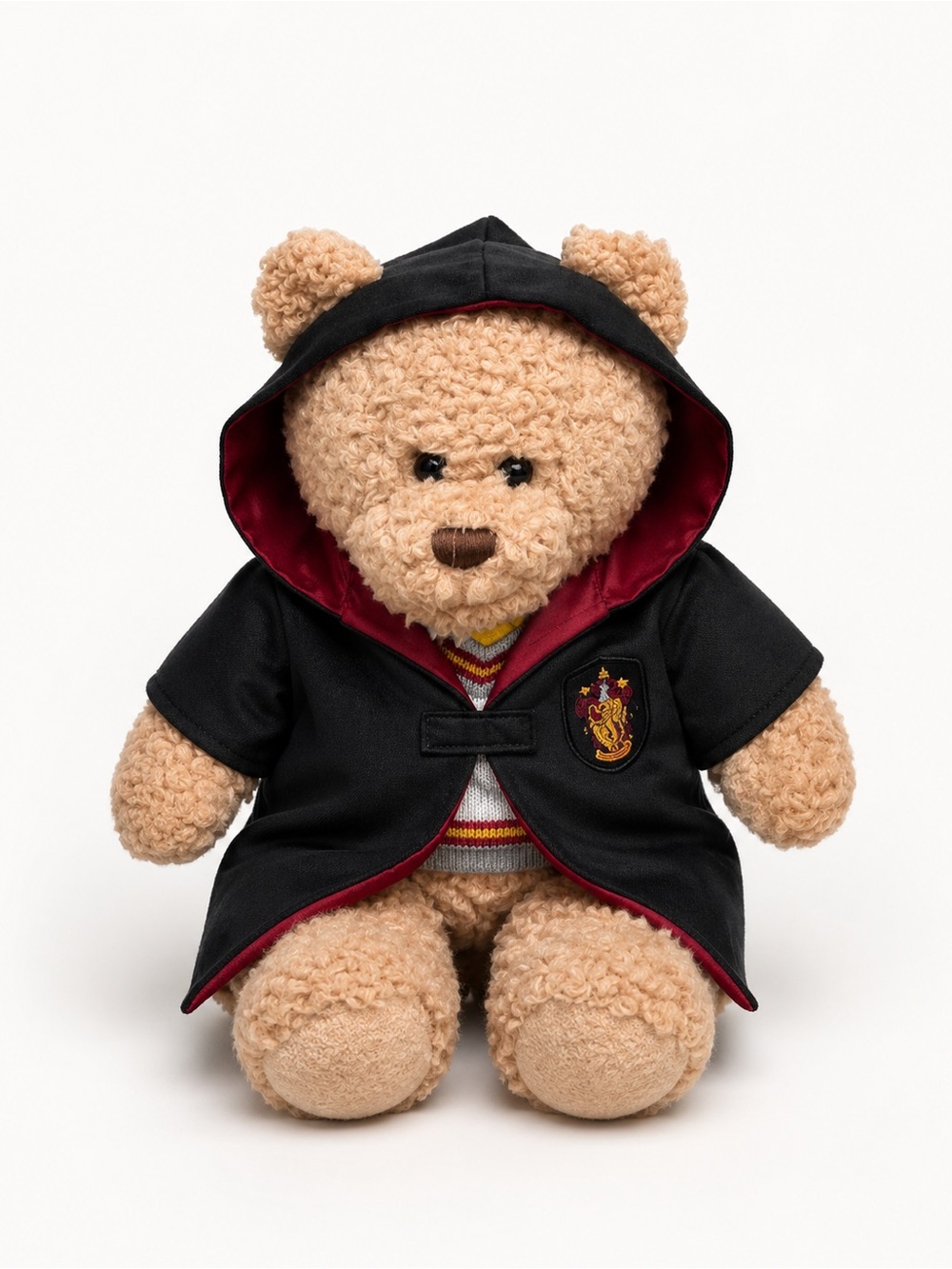 Warner Bros. Plush Teddy in Black Hooded Gryffindor Robe Harry Potter